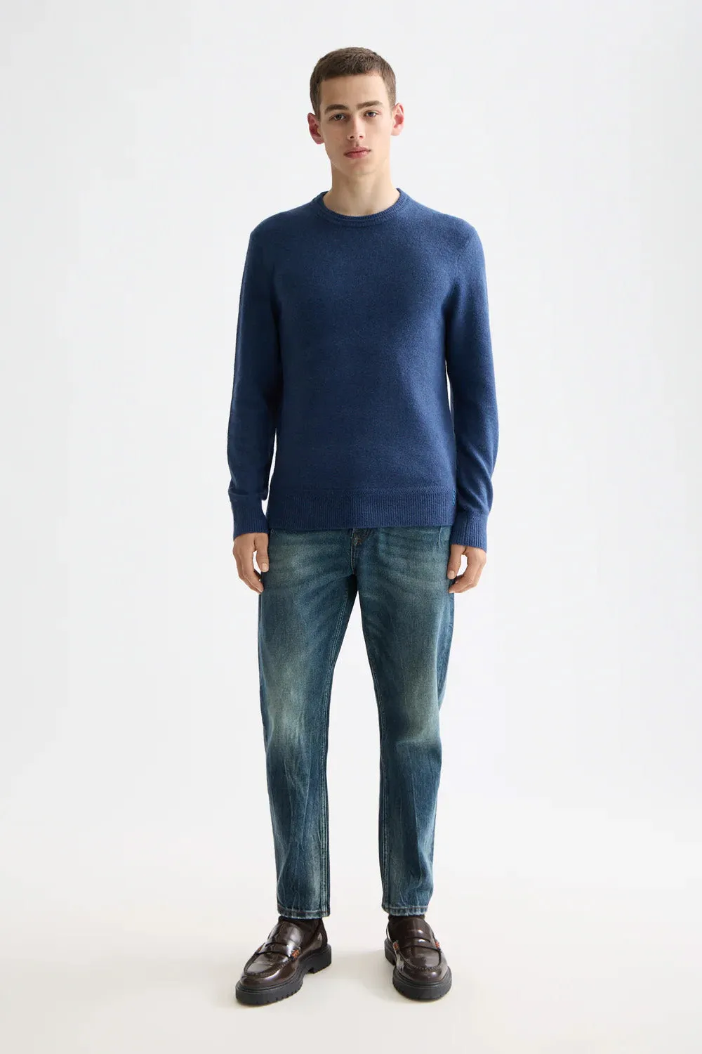 SOFT KNIT SWEATER Insignia Blue sold by REVOLVR Menswear product image thumbnail 5