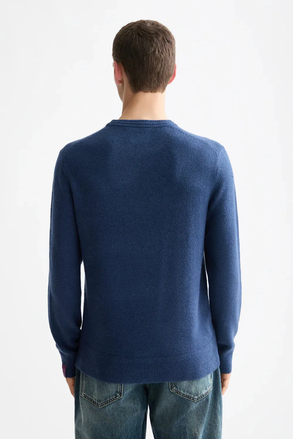 SOFT KNIT SWEATER Insignia Blue sold by REVOLVR Menswear product image thumbnail 3