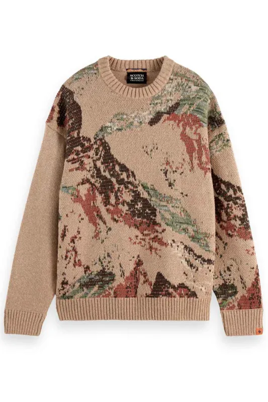 MOUNTAIN LOOSE FIT PULLOVER Tannin sold by REVOLVR Menswear