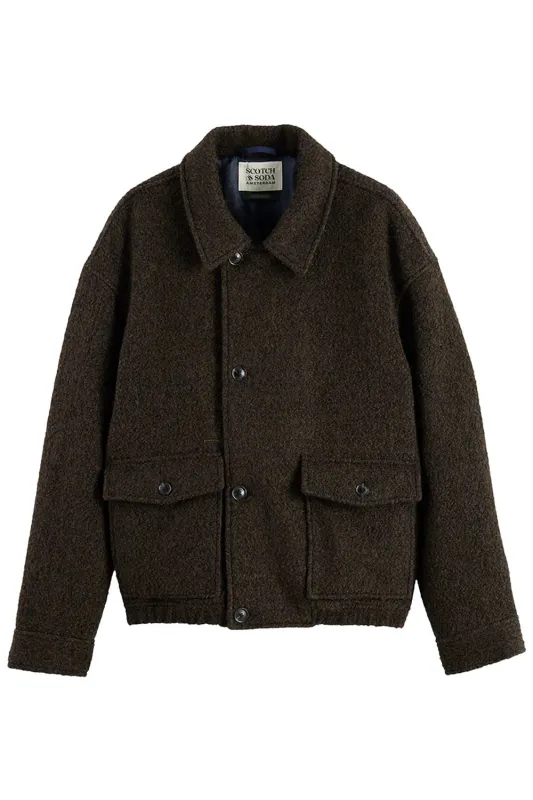 SHORT WOOL COAT Demitasse made by Scotch & Soda