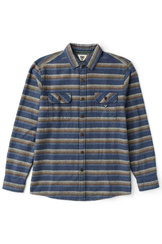 DESCANSO FLANNEL Blue Haze made by VISSLA
