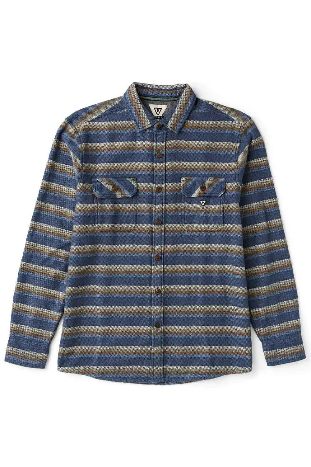 DESCANSO FLANNEL Blue Haze sold by REVOLVR Menswear