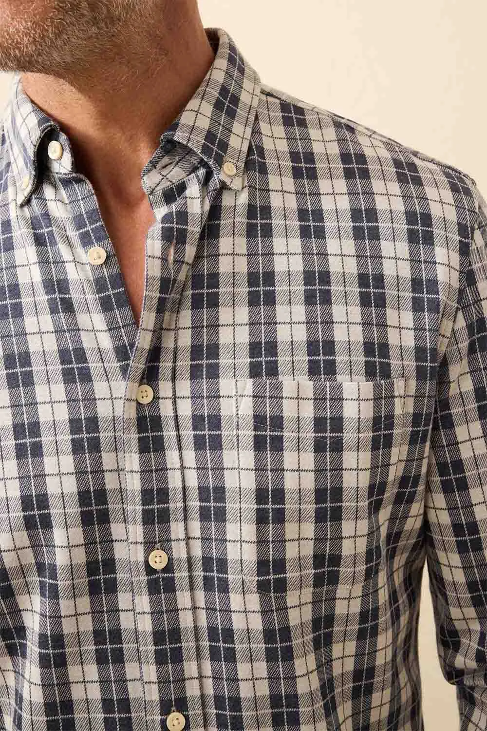 COASTLINE KNIT SHIRT Royal Canyon Plaid sold by REVOLVR Menswear product image thumbnail 3