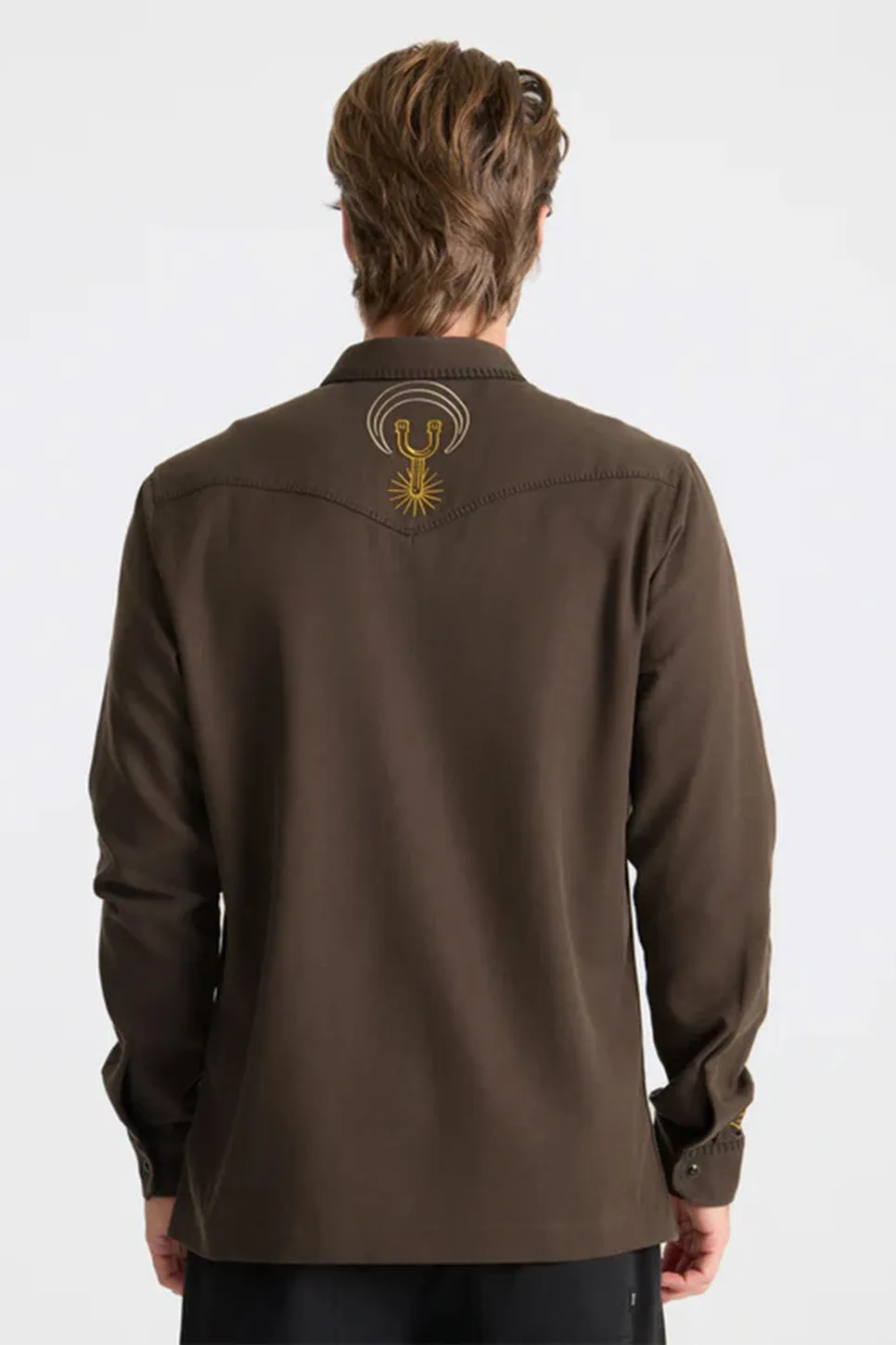 ON THE RANGE SHIRT Dark Brown sold by REVOLVR Menswear product image thumbnail 4