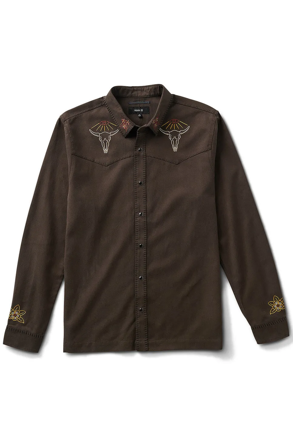 ON THE RANGE SHIRT Dark Brown sold by REVOLVR Menswear