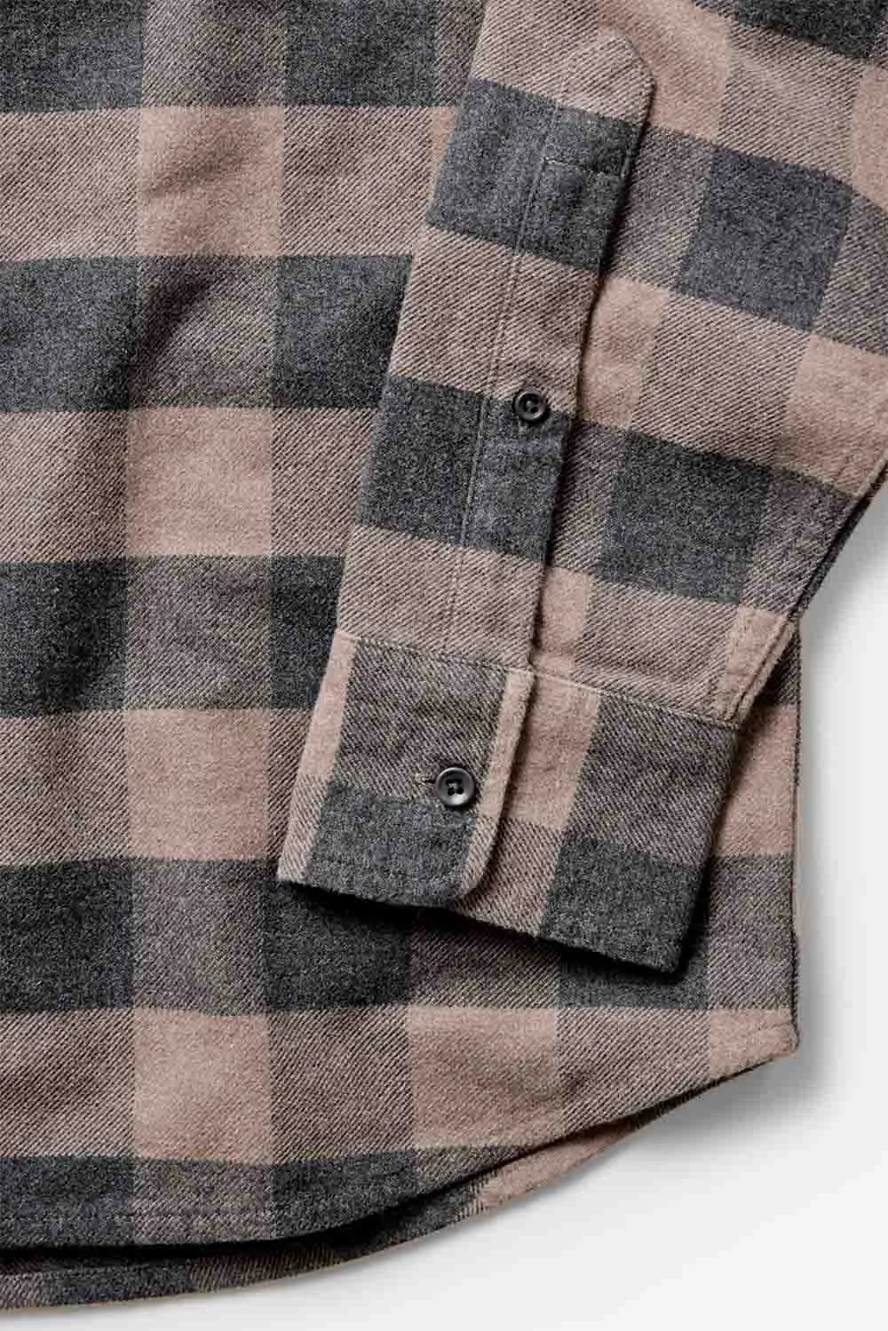 THE YOSEMITE SHIRT Heather Sable Buffalo Check sold by REVOLVR Menswear product image thumbnail 5