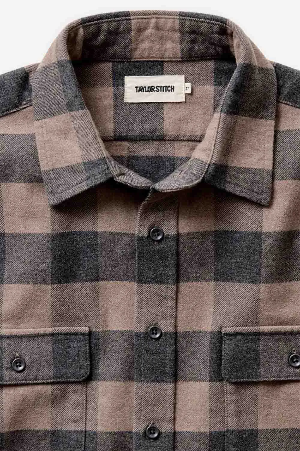 THE YOSEMITE SHIRT Heather Sable Buffalo Check sold by REVOLVR Menswear product image thumbnail 4