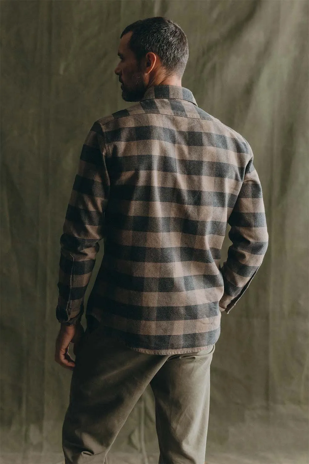 THE YOSEMITE SHIRT Heather Sable Buffalo Check sold by REVOLVR Menswear product image thumbnail 3