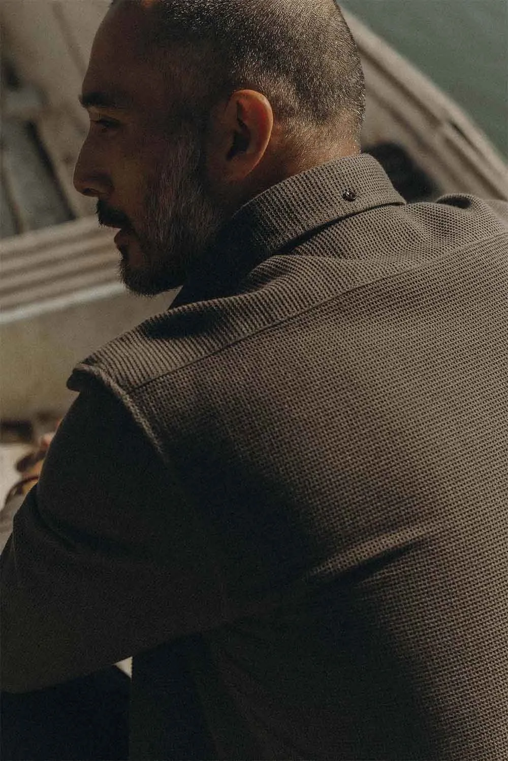 THE JACK Fatigue Olive Waffle sold by REVOLVR Menswear product image thumbnail 3