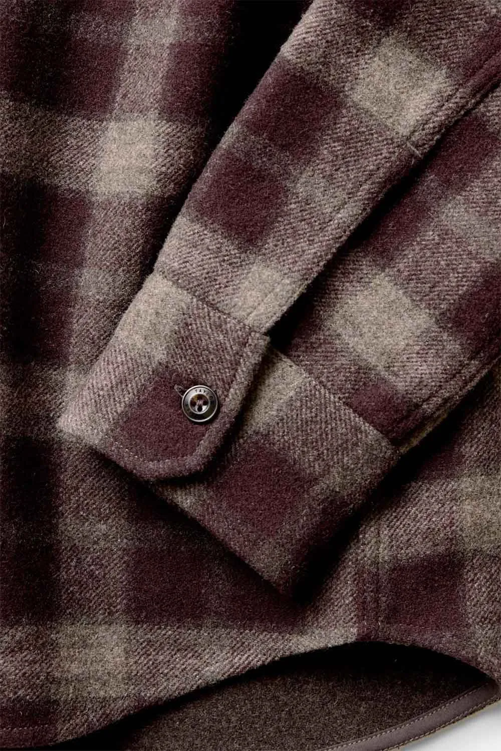 MARITIME SHIRT JACKET Burgundy Plaid Wool sold by REVOLVR Menswear product image thumbnail 4