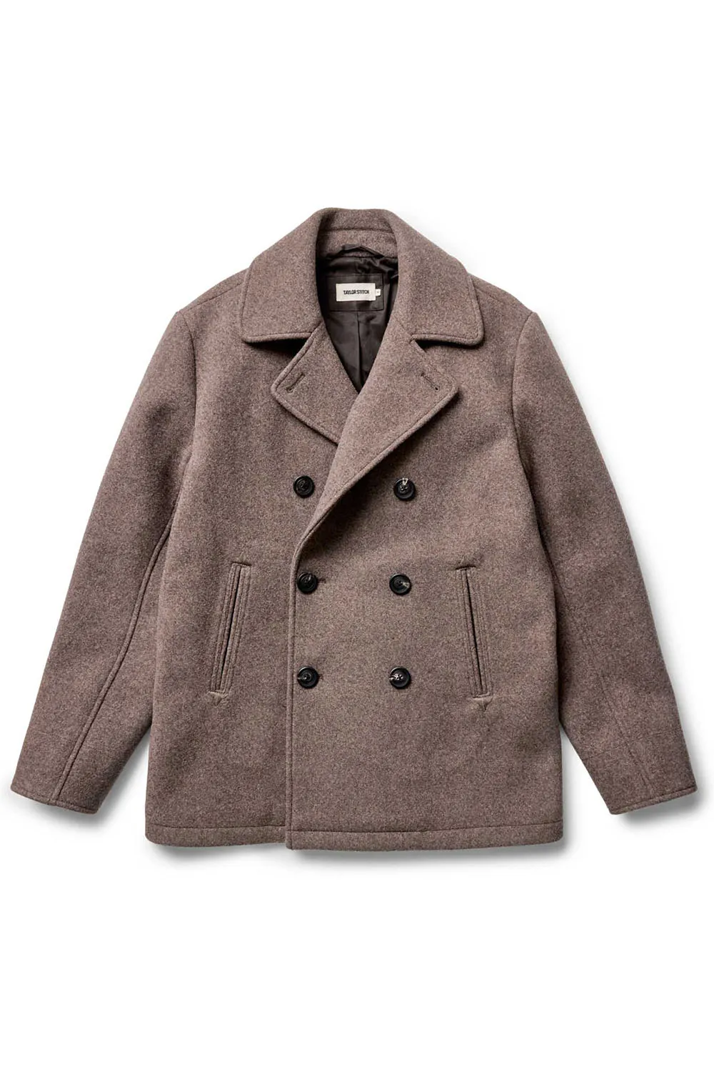 THE MARINER COAT Sable Melton Wool sold by REVOLVR Menswear