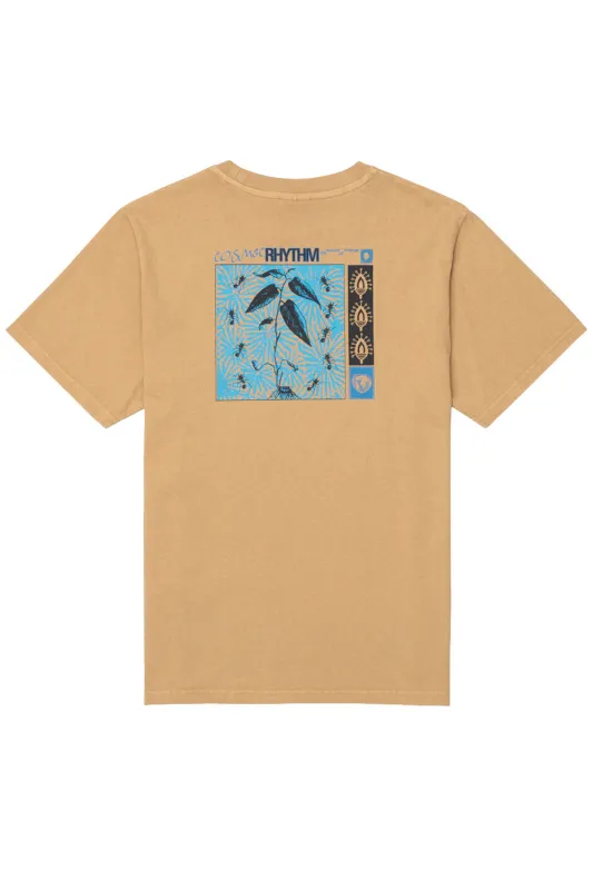 SUBTERRANEAN VINTAGE SS TEE Macadamia made by Rhythm.