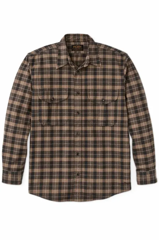 ALASKAN GUIDE SHIRT Lt Brown/Peat/Multi Plaid sold by REVOLVR Menswear