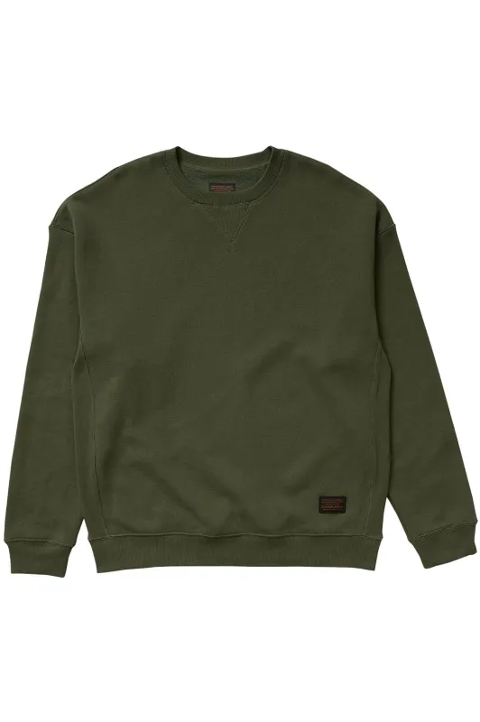 FORT GARAGE CREW Olive sold by REVOLVR Menswear