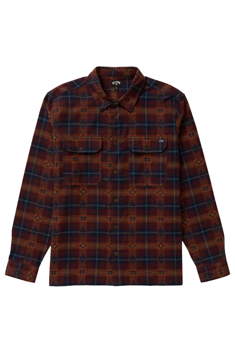 OFFSHORE JACQUARD FLANNEL Wine Multi sold by REVOLVR Menswear