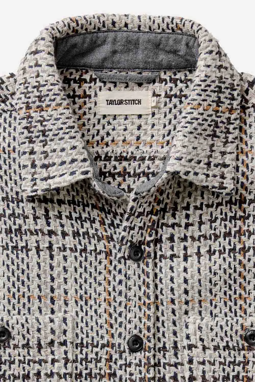 THE CUTTER OVERSHIRT Stone Plaid sold by REVOLVR Menswear product image thumbnail 5