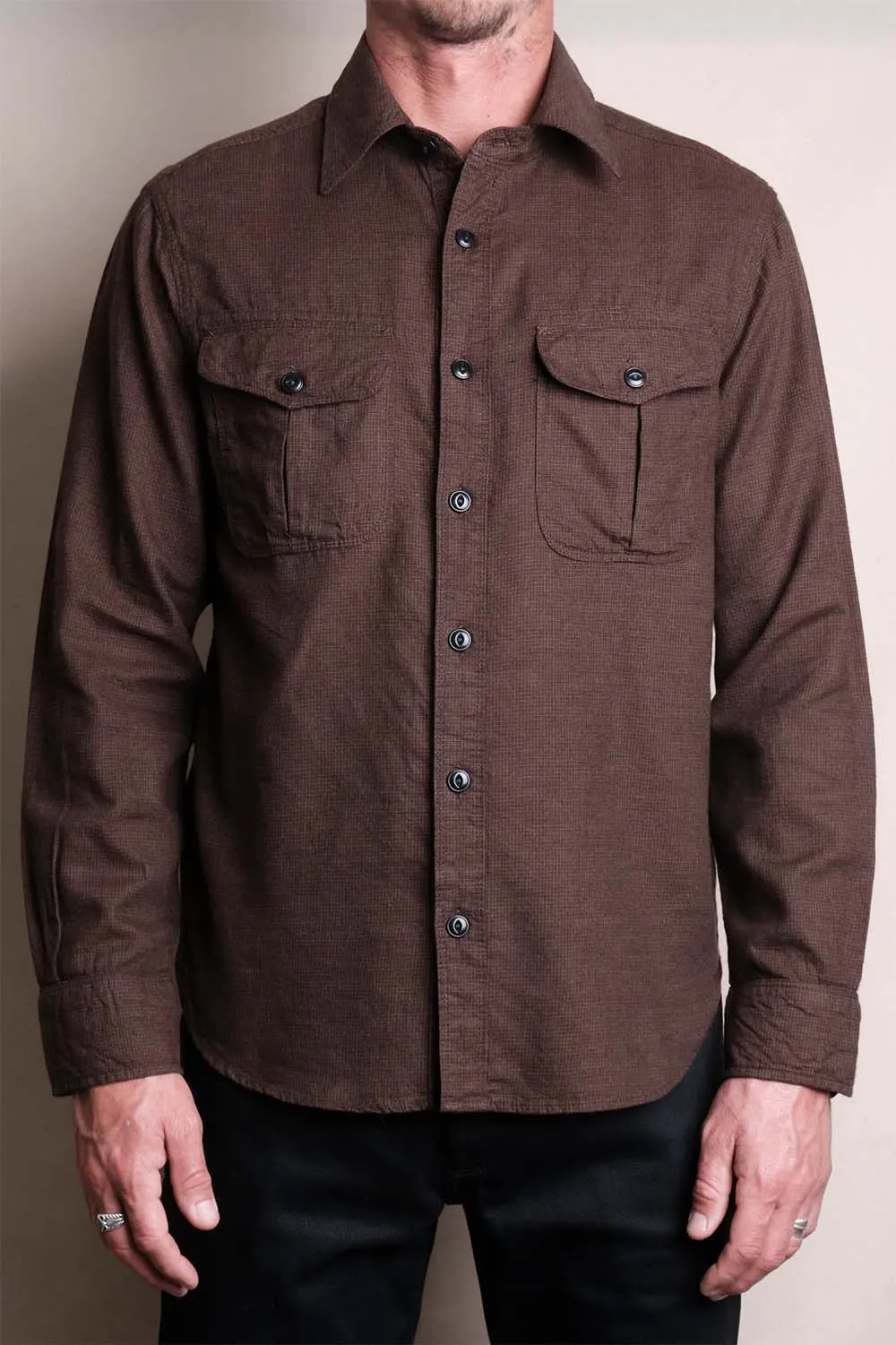 RANCHO Brown Check sold by REVOLVR Menswear product image thumbnail 2