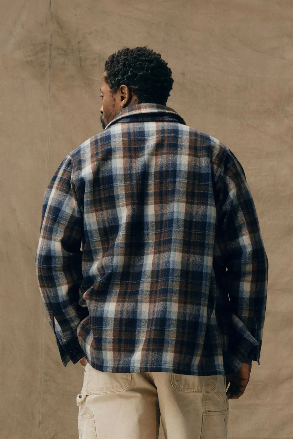 FILSON JAC SHIRT Brown/Light Blue Multi Plaid sold by REVOLVR Menswear product image thumbnail 3