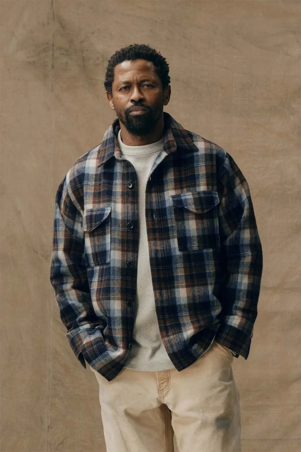 FILSON JAC SHIRT Brown/Light Blue Multi Plaid sold by REVOLVR Menswear product image thumbnail 2