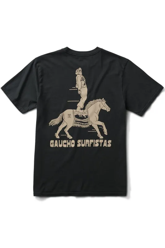 SURFISTA TEE Black made by REVOLVR Menswear