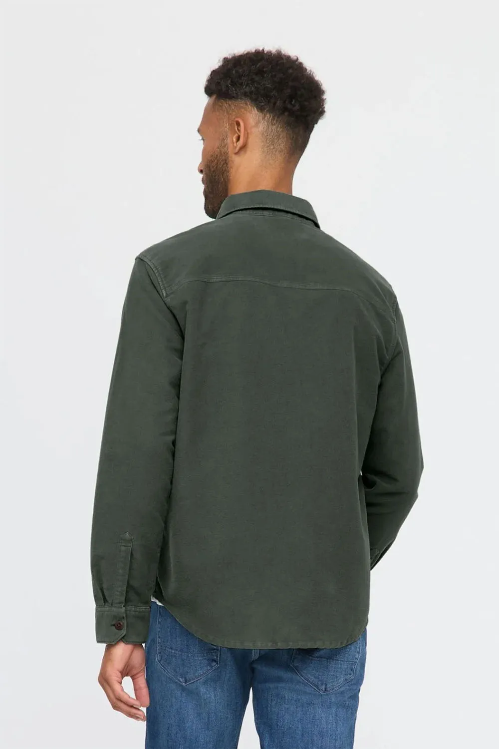 NO SWEAT MOLESKIN SHIRT Peat sold by REVOLVR Menswear product image thumbnail 3