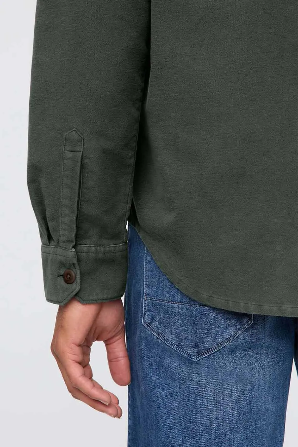 NO SWEAT MOLESKIN SHIRT Peat sold by REVOLVR Menswear product image thumbnail 5