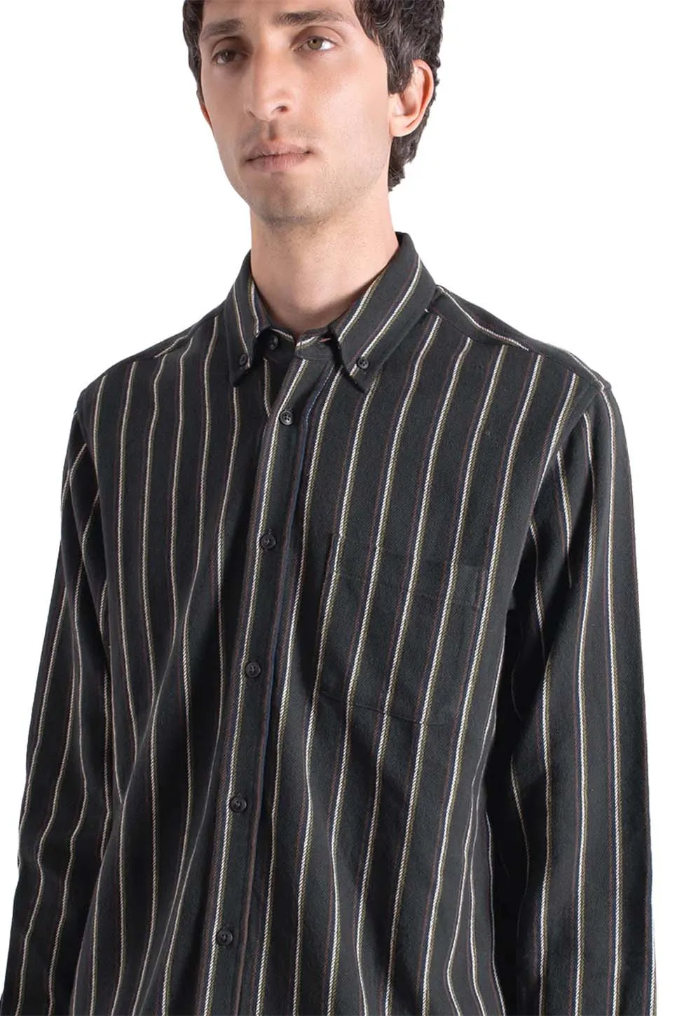 MOD BUTTON DOWN Kuki Stripe sold by REVOLVR Menswear product image thumbnail 3