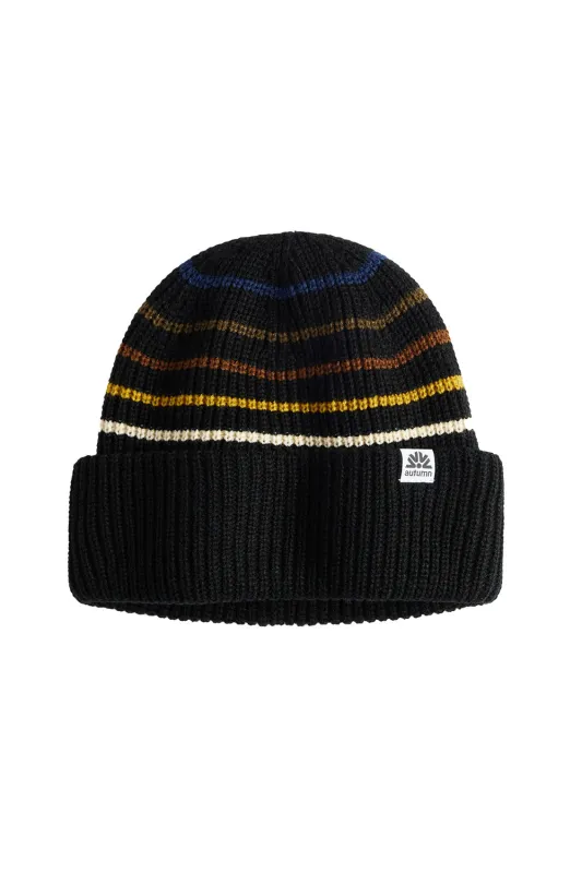 RETRO BEANIE Black sold by REVOLVR Menswear