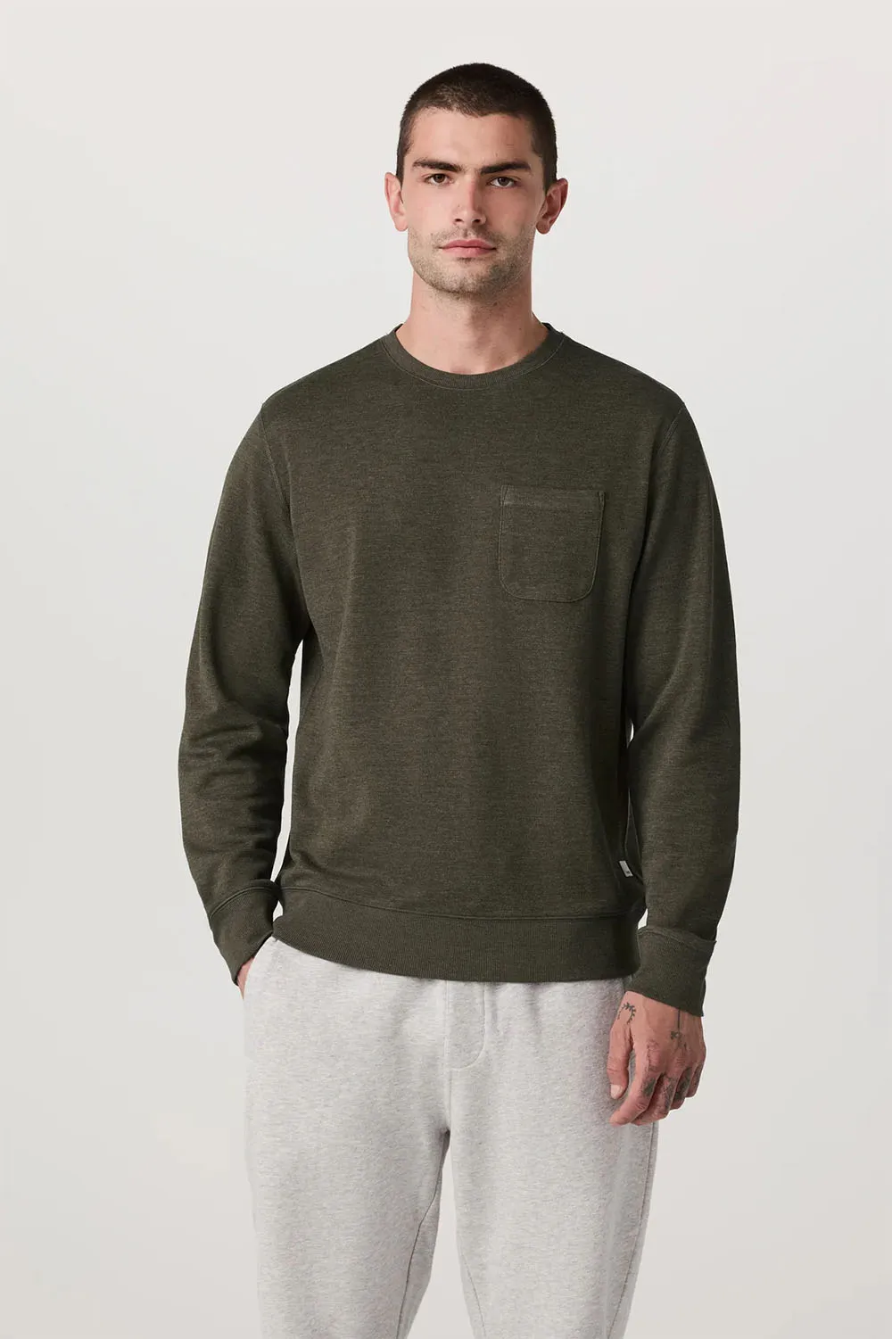 JEFFREYS CREW 2.0 Olive Heather sold by REVOLVR Menswear product image thumbnail 2