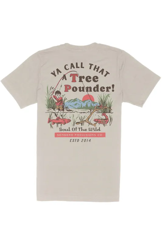 TREE POUNDER T-SHIRT Sand sold by REVOLVR Menswear