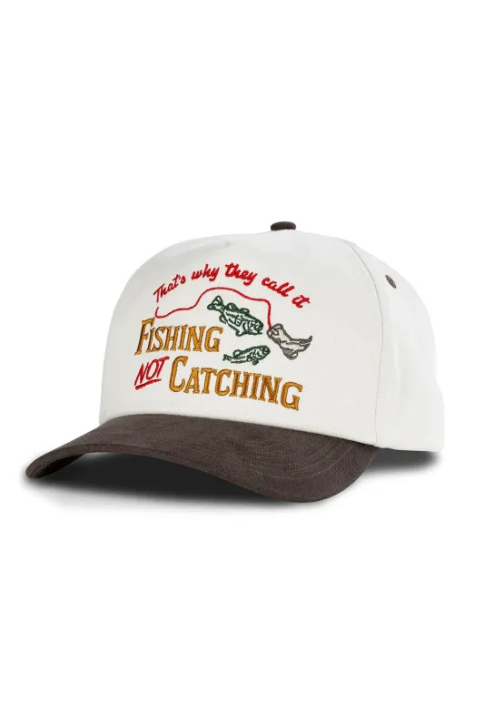 NOT CATCHING HAT Cream/Brown sold by REVOLVR Menswear