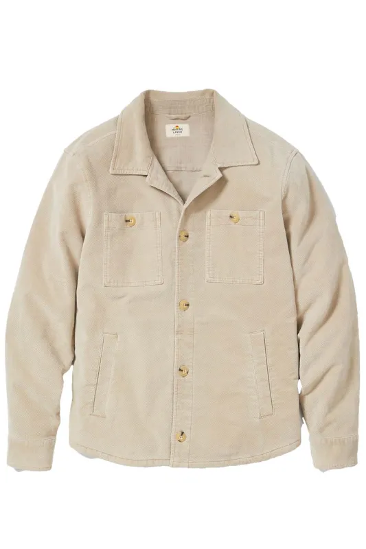 MAX MOLESKIN OVERSHIRT Taupe sold by REVOLVR Menswear