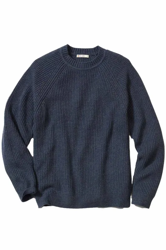 INVERNESS CREW SWEATER Navy/Green sold by REVOLVR Menswear