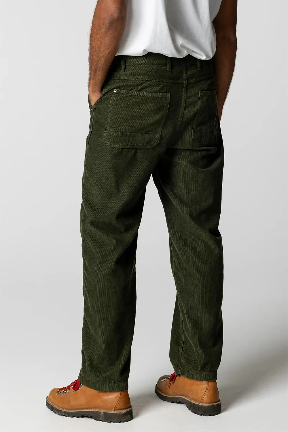 BASSET CORD TROUSER Timber Green sold by REVOLVR Menswear product image thumbnail 4