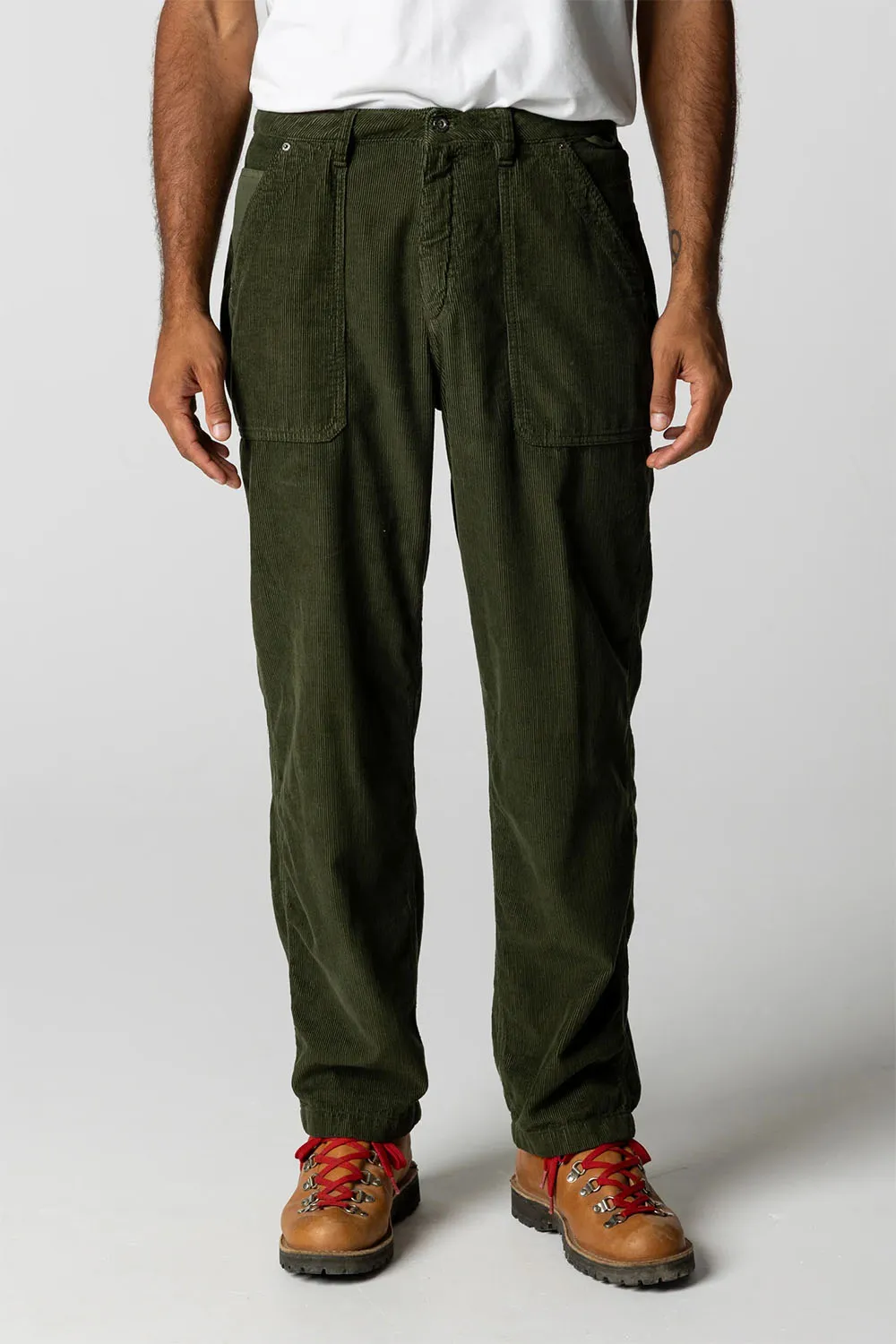 BASSET CORD TROUSER Timber Green sold by REVOLVR Menswear product image thumbnail 3