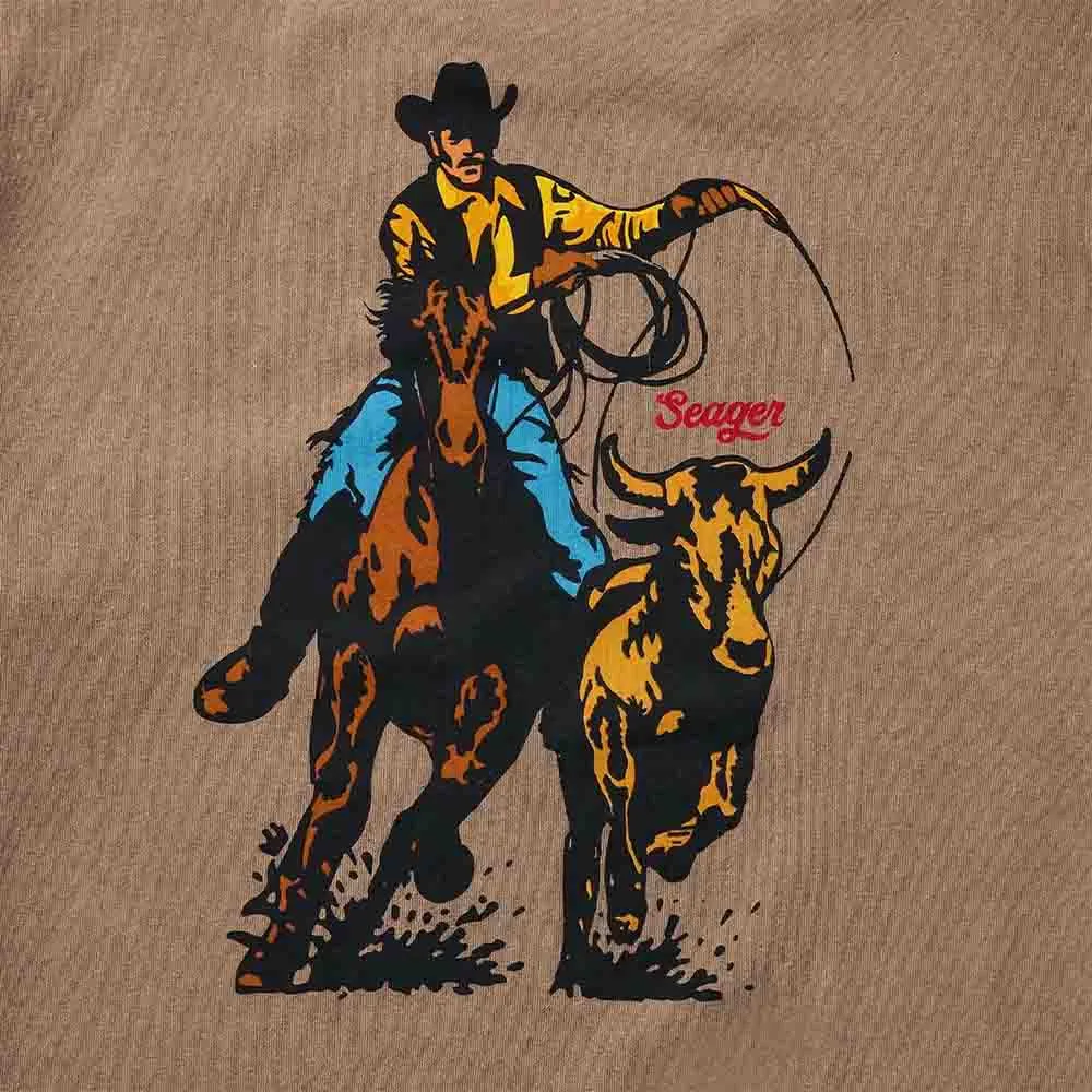 PREMIUM RODEO SERIES TEE Pigment Brown sold by REVOLVR Menswear product image thumbnail 3