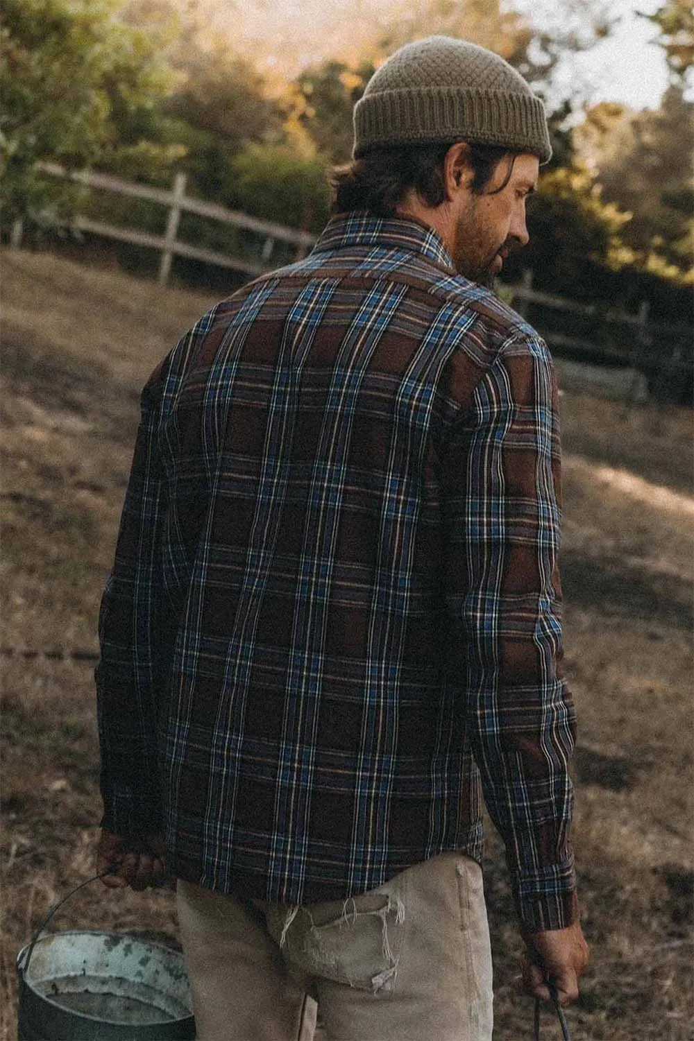 THE CRAFTSMAN SHIRT Brick Plaid sold by REVOLVR Menswear product image thumbnail 3