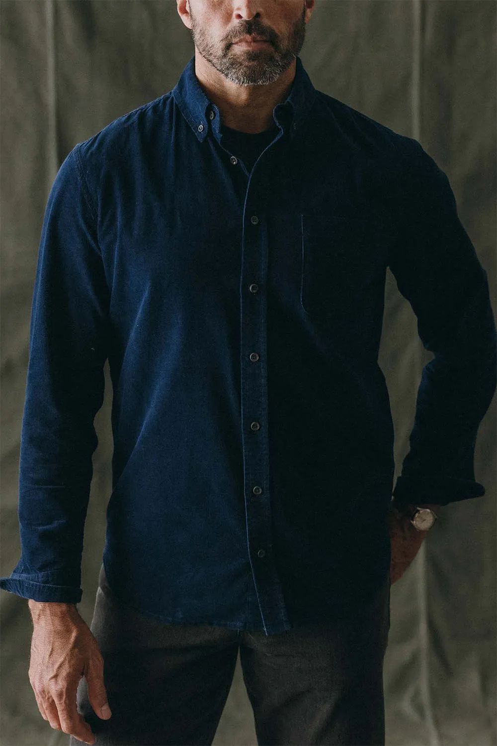 THE JACK Heather Rinsed Indigo Pincord sold by REVOLVR Menswear product image thumbnail 2