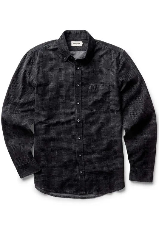 THE JACK Heather Coal Check Pincord sold by REVOLVR Menswear