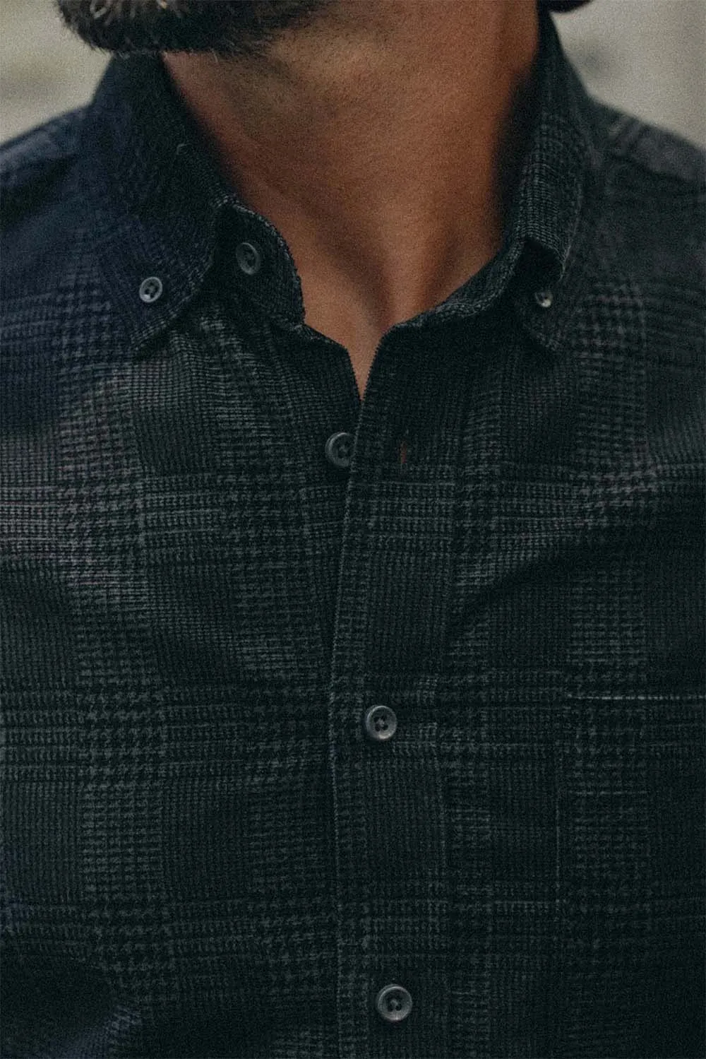 THE JACK Heather Coal Check Pincord sold by REVOLVR Menswear product image thumbnail 3