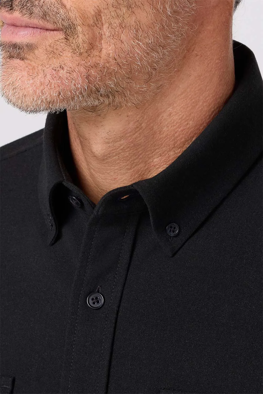 UPSTATE FLANNEL Black Heather sold by REVOLVR Menswear product image thumbnail 4