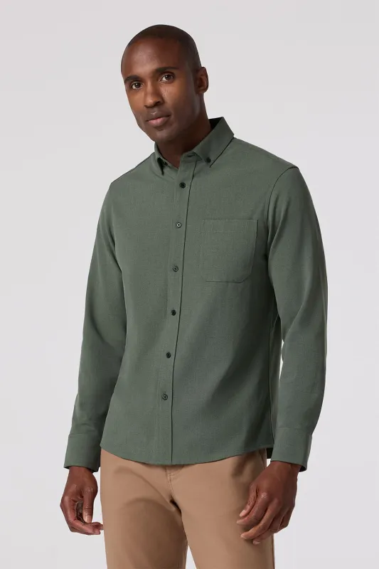 CITY FLANNEL Olive Heather sold by REVOLVR Menswear