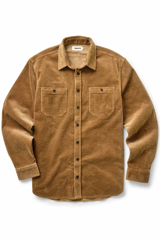 THE UTILITY SHIRT Bourbon Corduroy sold by REVOLVR Menswear