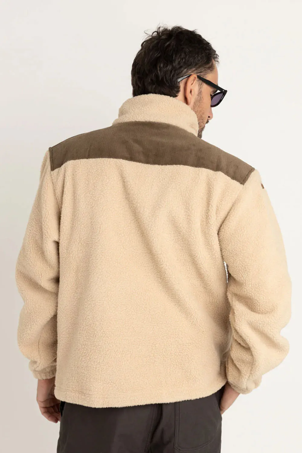 DUNE HALF ZIP PULLOVER Tobacco sold by REVOLVR Menswear product image thumbnail 3