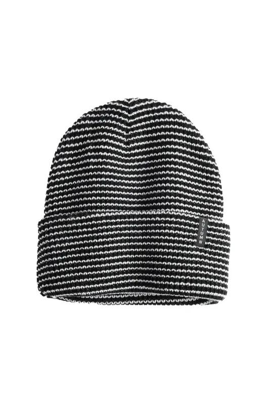 SELECT STRIPE BEANIE Black sold by REVOLVR Menswear