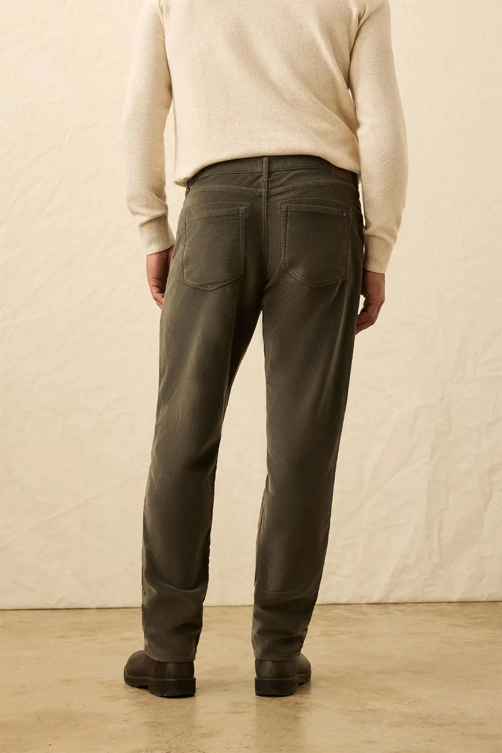 STRETCH TERRY CORD 5 PKT PANT Mountain Forest sold by REVOLVR Menswear product image thumbnail 3