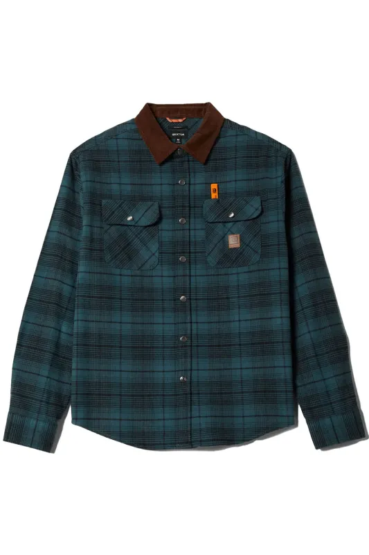 BUILDERS BOWERY PERF FLANNEL Night Sage/Black sold by REVOLVR Menswear