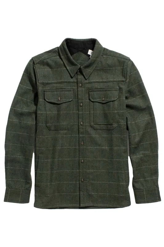 FIELDING SHIRT JACKET Cypress Windowpane sold by REVOLVR Menswear