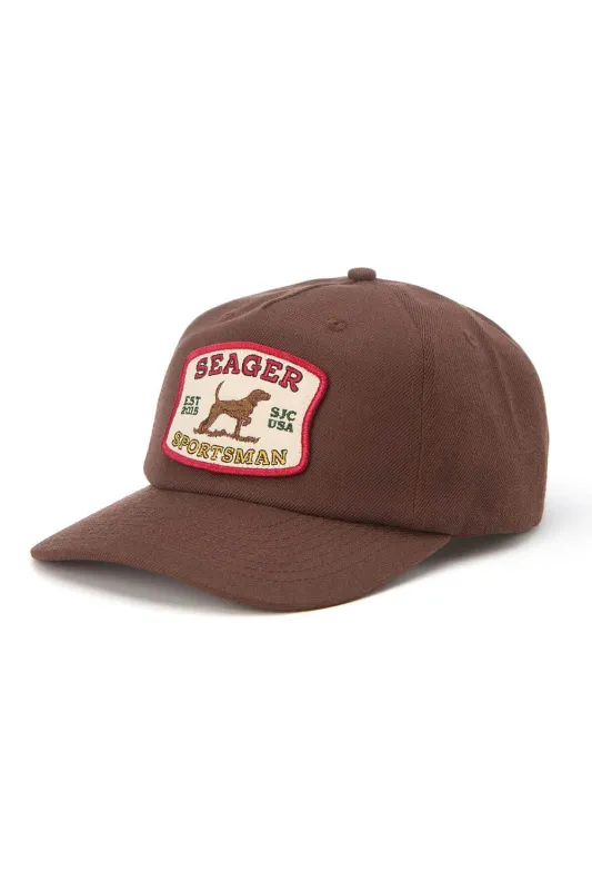 SEAGER SPORTSMAN SNAPBACK Brown sold by REVOLVR Menswear