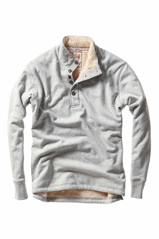 SUPERFLEECE MOCK Lt Grey made by Relwen